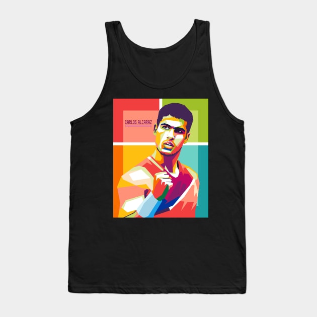 carlos alcaraz Tank Top by cool pop art house